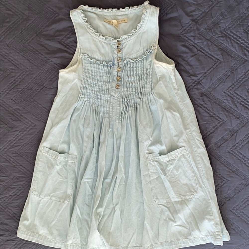 Chambray babydoll dress